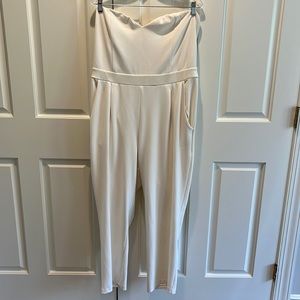 NWT Express one piece jumpsuit. Size 16. Ivory color